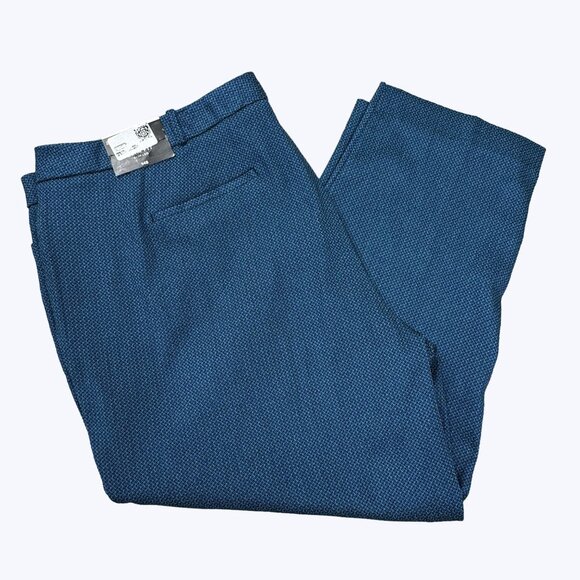 Worthington NEW Pants Size 24W Blue Textured - Picture 9 of 13